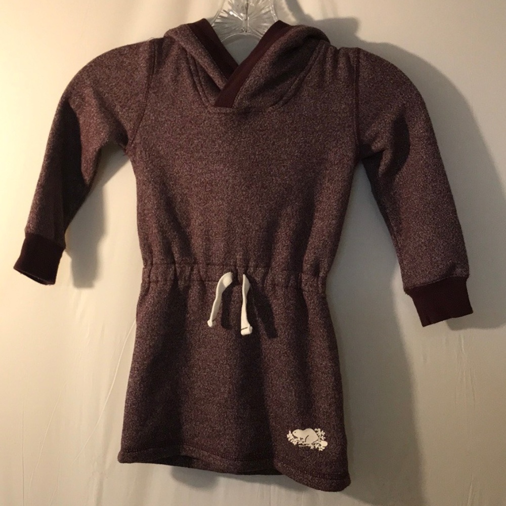 ⬇️$20 Roots Kids Maroon Pullover Hoodie Dress 3T